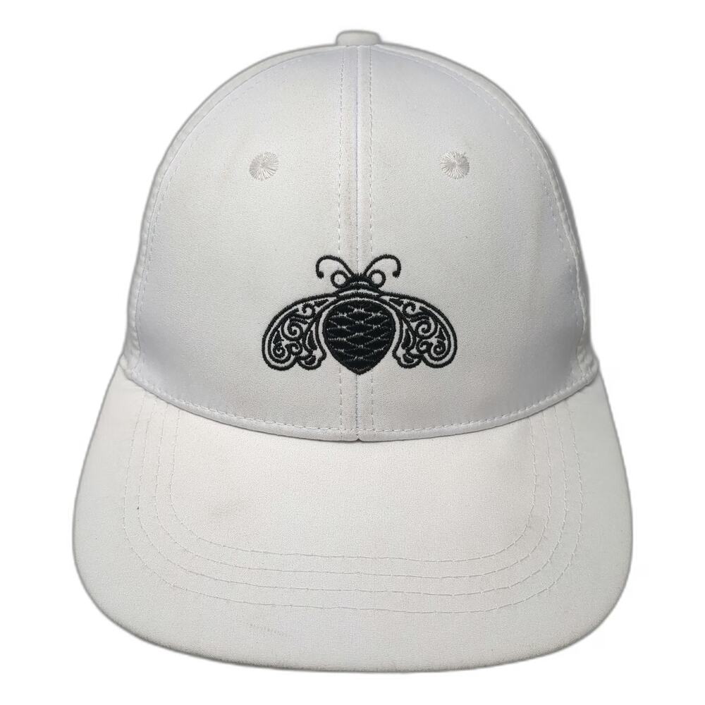 Patron Tequila Bee Logo Baseball Cap White One Size Adjustable Embroidered Hat